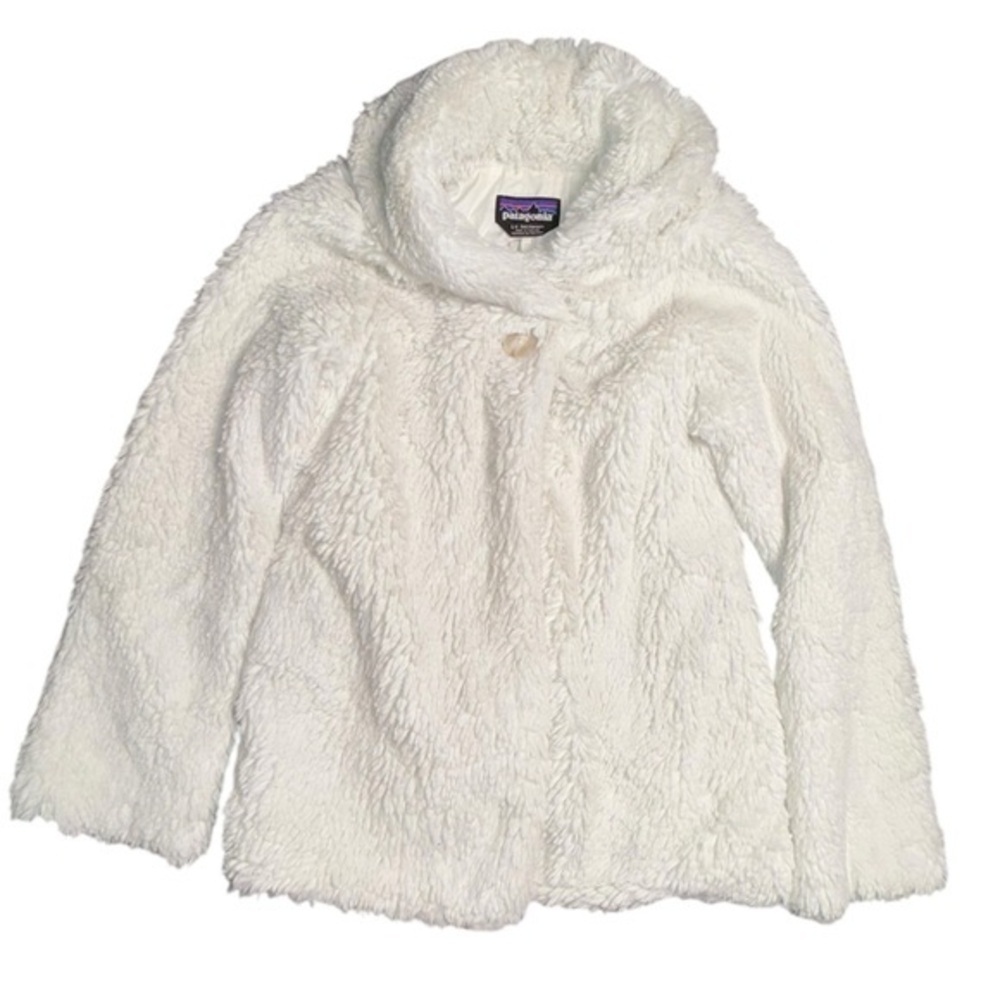 Patagonia Pelage Faux Fur Cape Style Jacket Girls Large 12